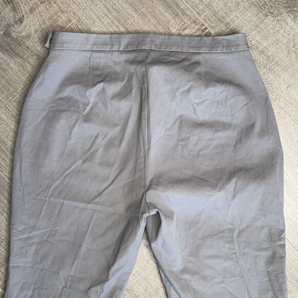 EILEEN FISHER Gray Stretch Ankle Straight Leg Casual Pant Women’s Pockets - Picture 6 of 8